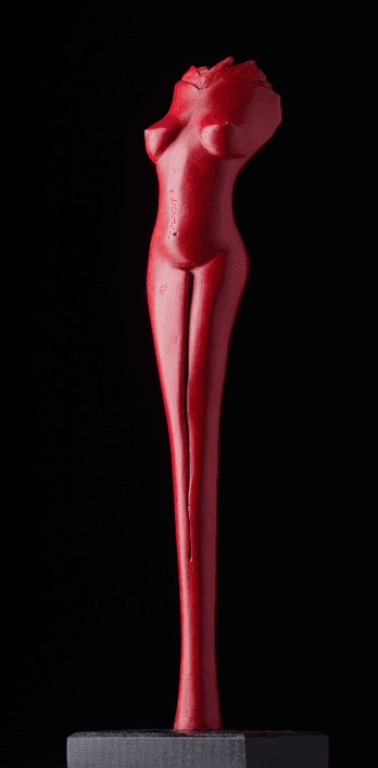 Delfe rouge, Resina, por Lila Roz
