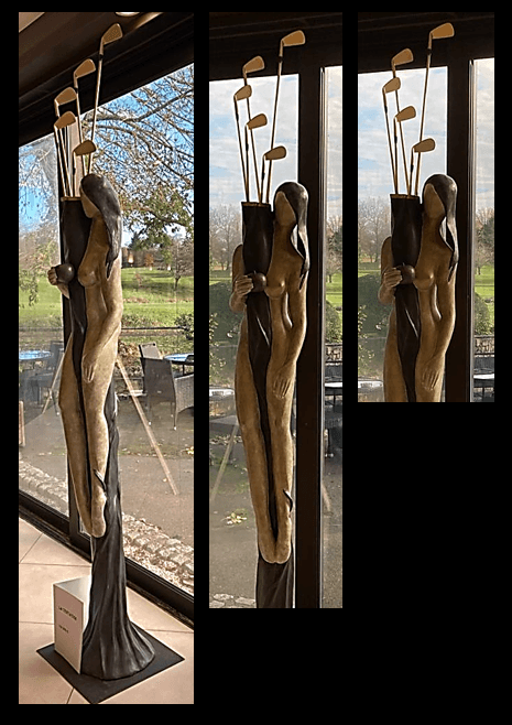 Tentation, Resina carregada de bronze, por Lila Roz