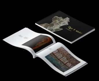 Le Magazine de la Galerie, ouvert sur une double page
