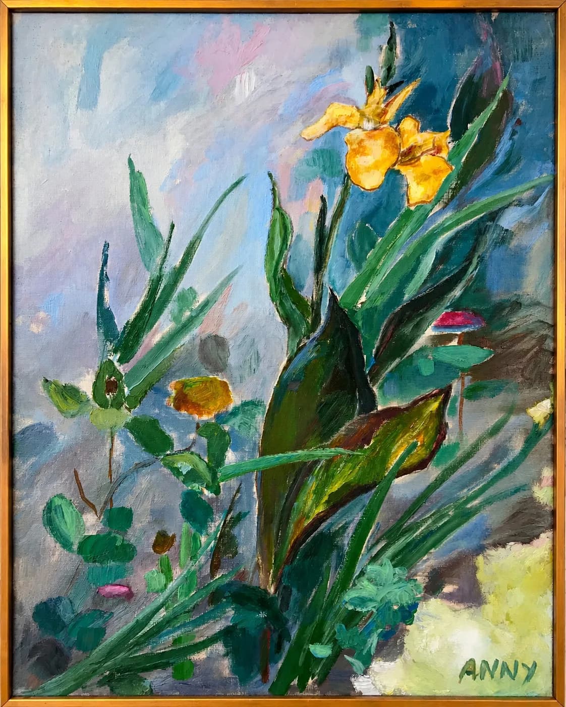 Le canna, Холст, масло, автор Anny Duperey