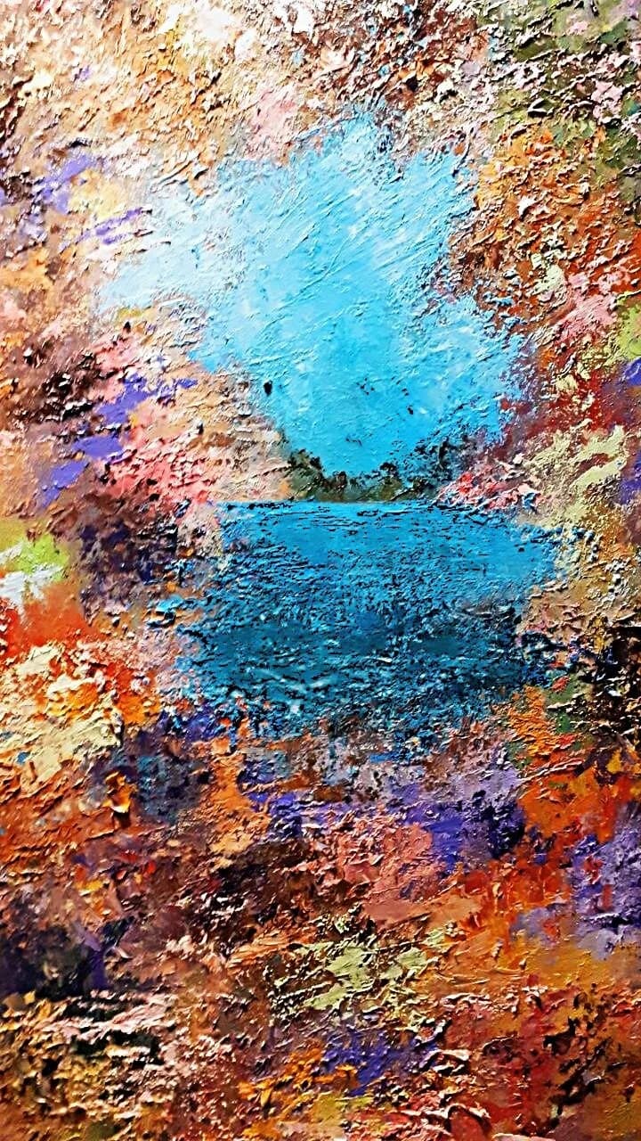 Kaléidoscope,油画刮刀,Martine Cabanero 作