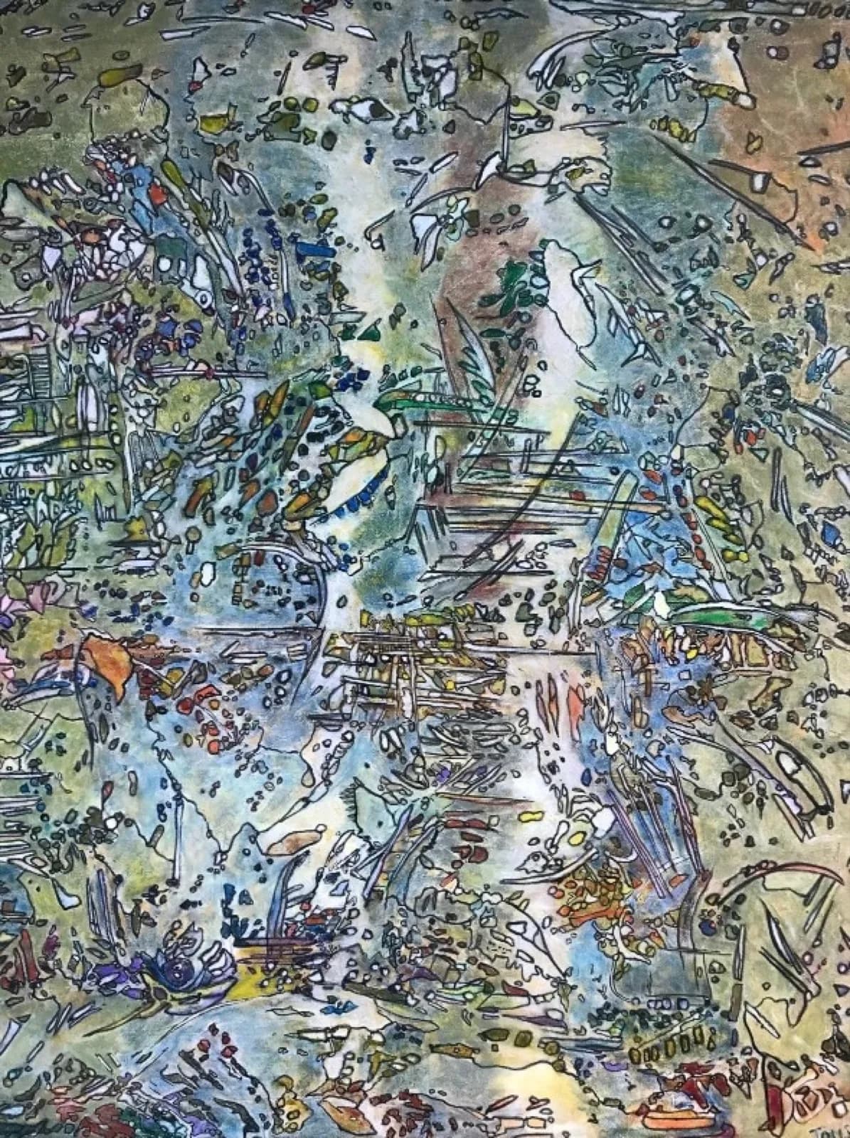 Asia, Acrylic, by TOUSSAINT