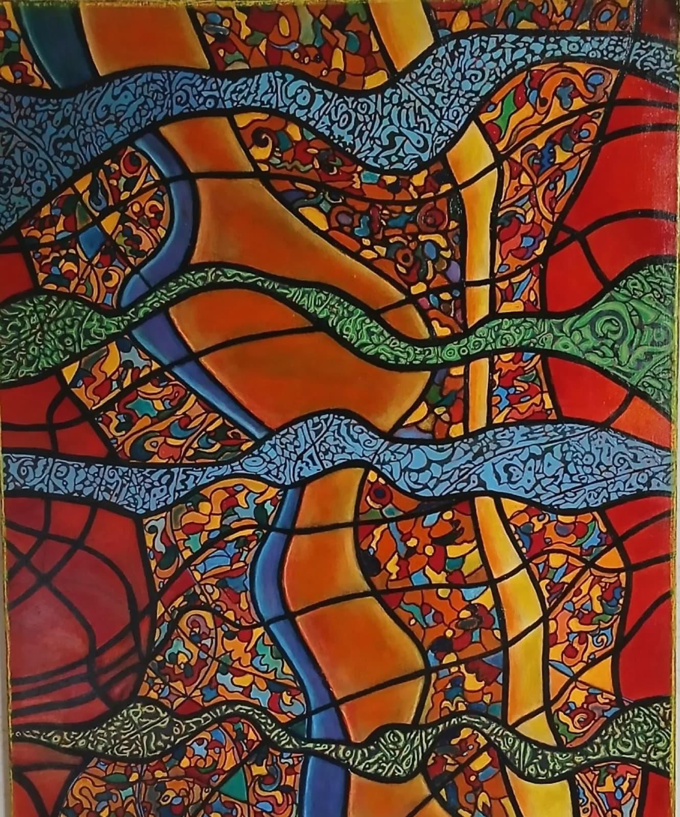 Bombay, Acrylic, by TOUSSAINT