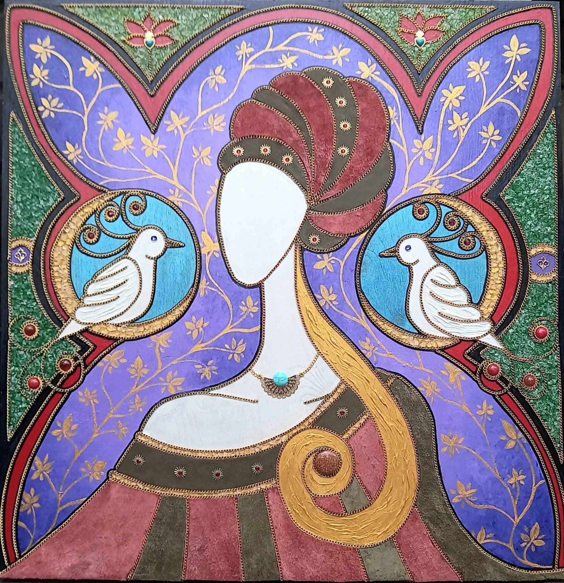 Murmure, Acryl, von Valérie Arvalys