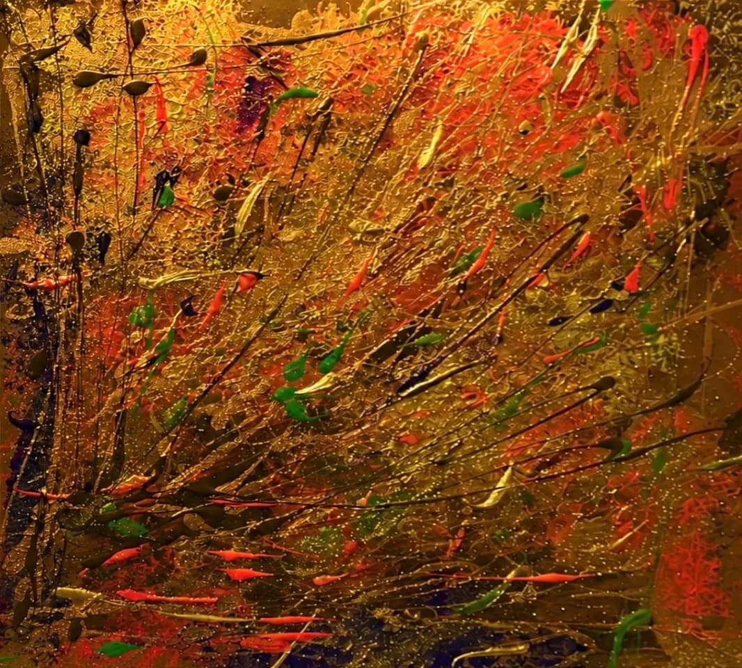 Feux d'artifices, Mixed media, by Claude Tassin