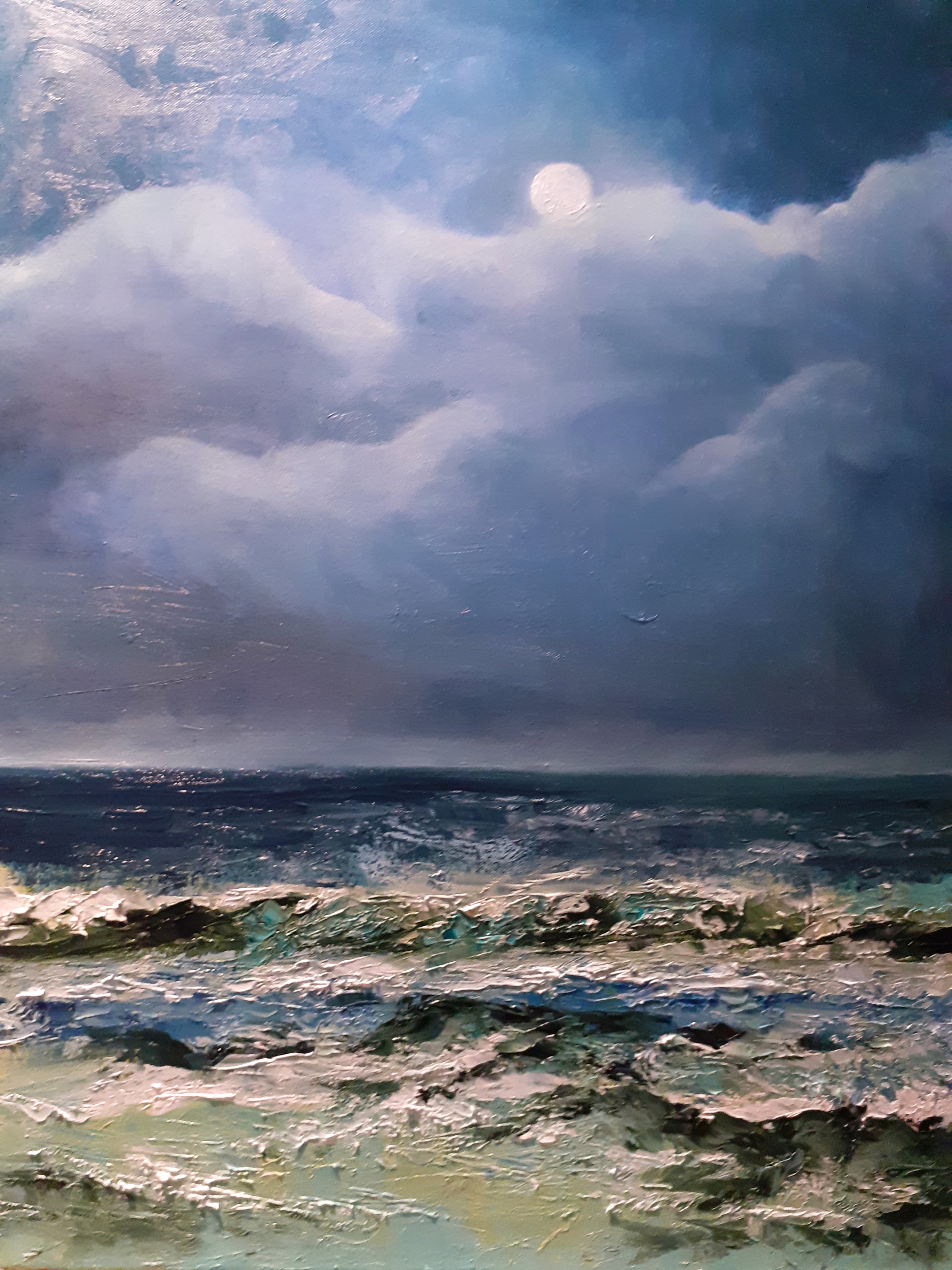 Voile de lune,油画刮刀,Martine Cabanero 作