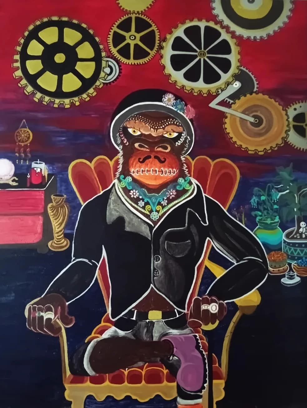 Singe steampunk, par Perle Anne