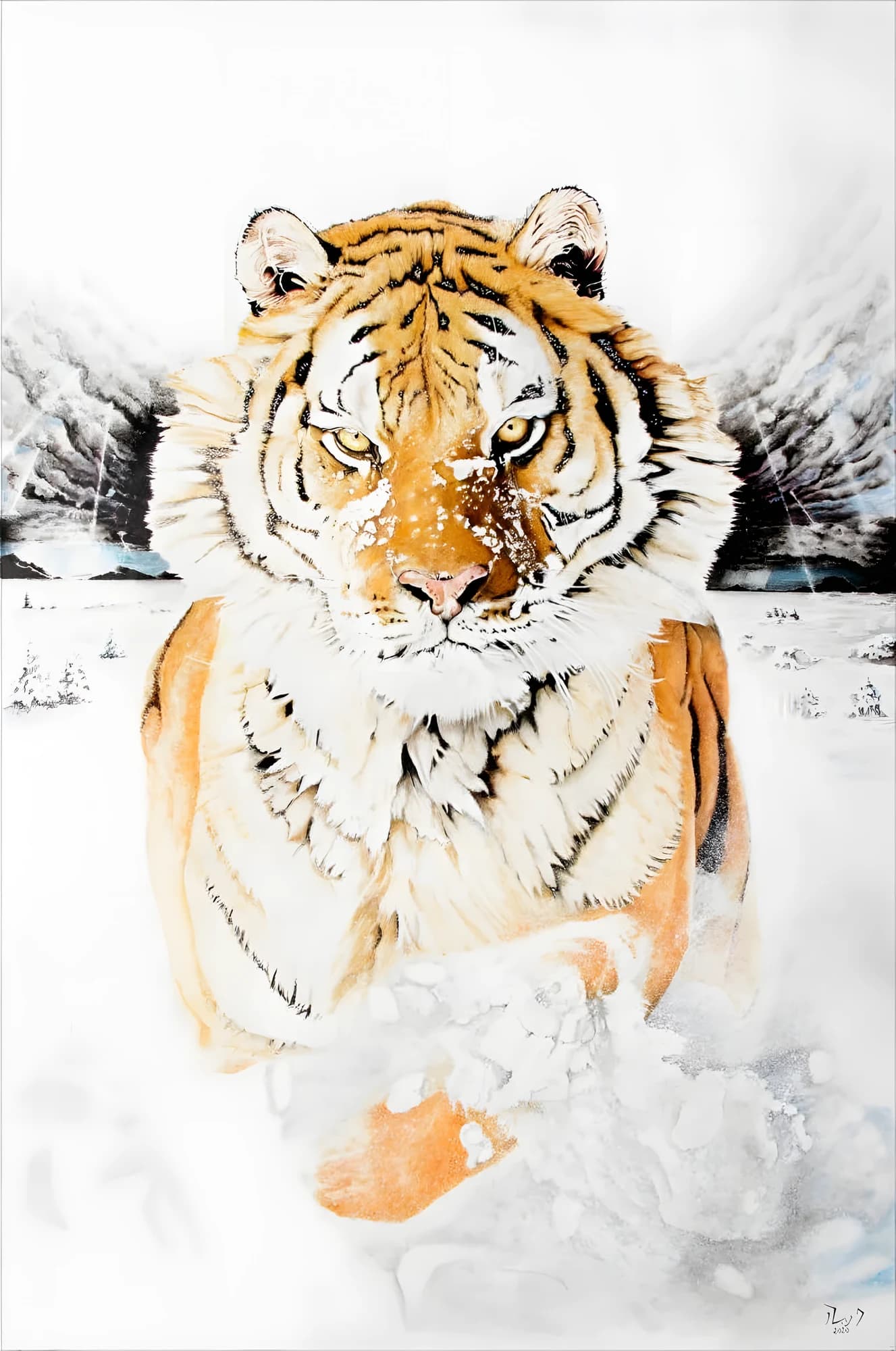 Résilience, Encre, par Luc Brun Perasso