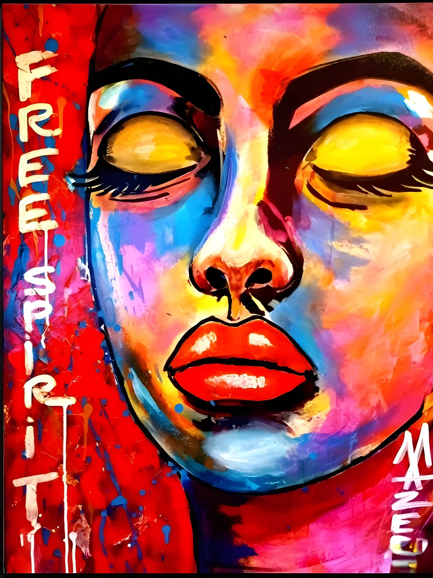Free spirit، أكريليك على قماش، من إبداع Mazero
