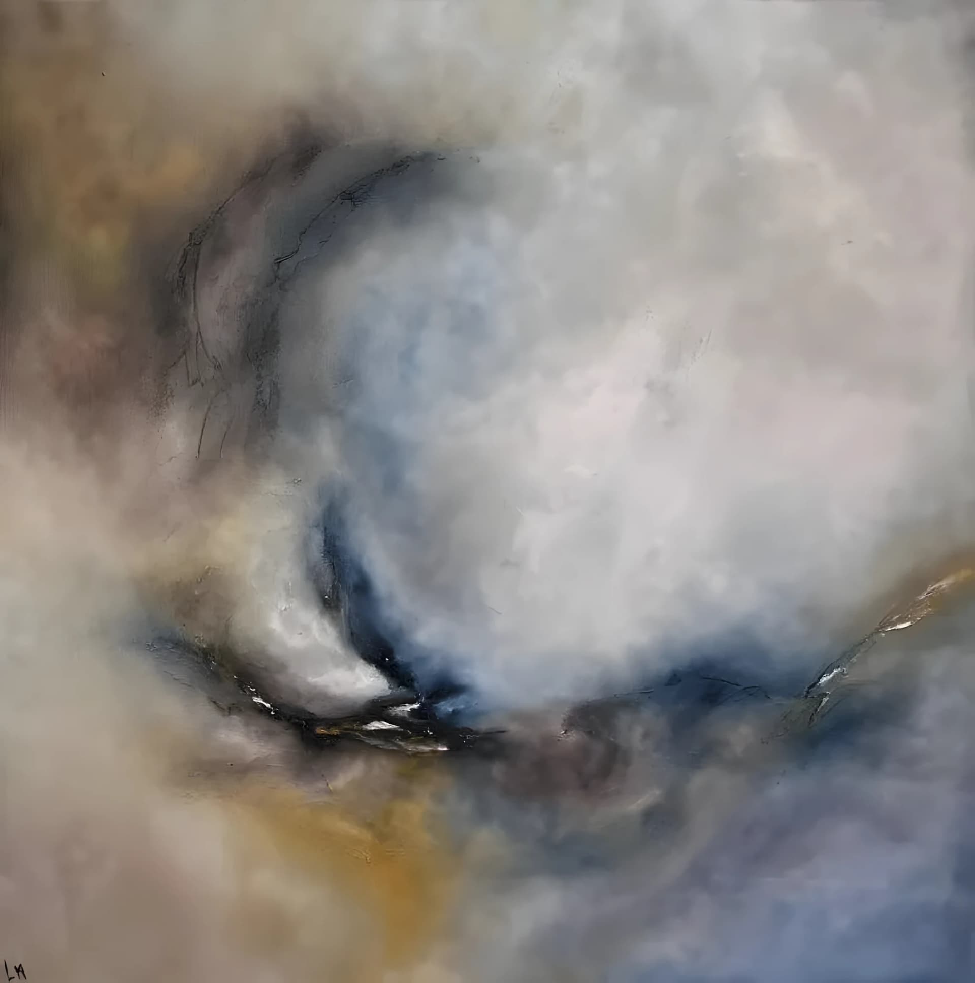 Voile du Silence, Óleo sobre lienzo, por Laurence Martins