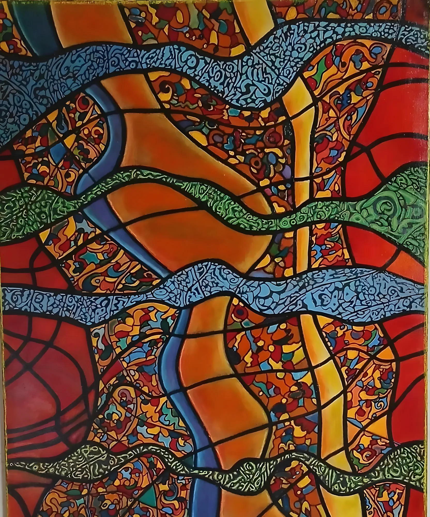 Bombay, Acrylic, by TOUSSAINT